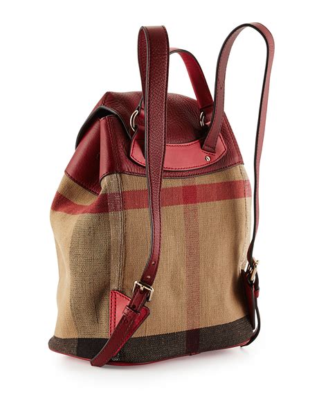 burberry womens backpack|burberry small canvas check backpack.